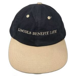 Art Headwear Baseball Cap Black Beige OS Hat Embroidered Lincoln Benefit Life